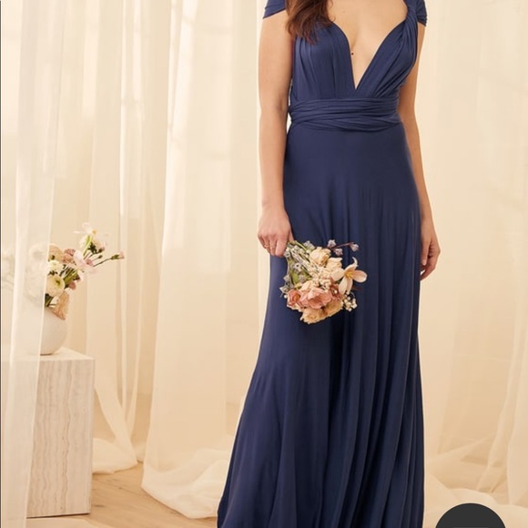 Tricks of the Trade Navy Blue Maxi Dress - Picture 2 of 5